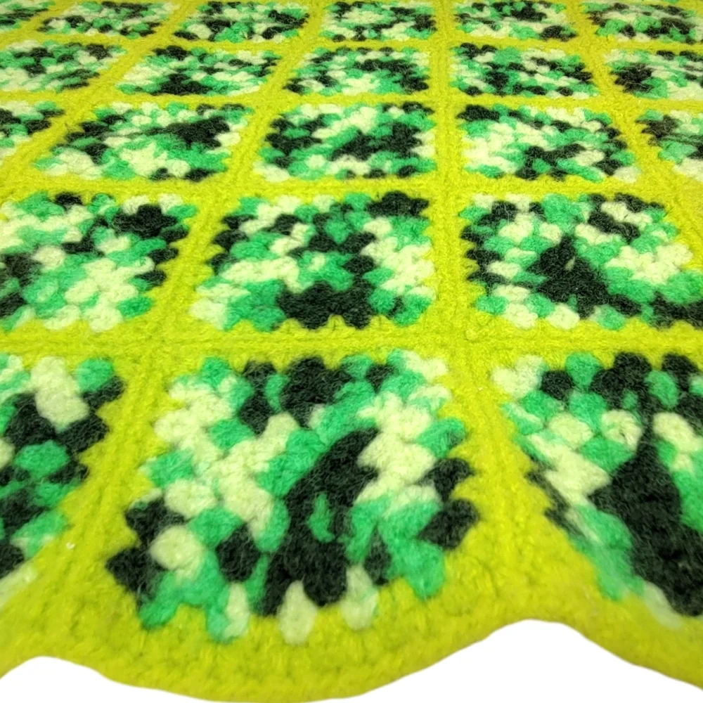 Handmade green yellow